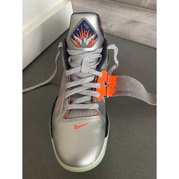 Nike KD 4 Galaxy Metallic Silver Total Orange Dark Grey FD2635-001 Mensize7.5/W9 main image 9